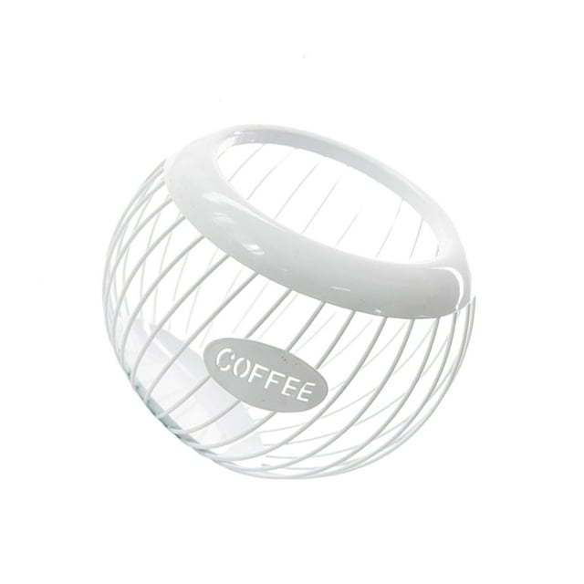 relayinert Universal Storage Basket Wide Application Large Capacity Easy To Clean Vintage Pod Organizer white 1Set