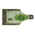 thumbnail image 2 of Kiwi Cutting Board, Abstract Retro Bike with Fruit Wheels in Antique Frame Illustration, Decorative Tempered Glass Cutting and Serving Board, in 3 Sizes, by Ambesonne, 2 of 5