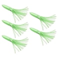 thumbnail image 2 of Señuelos de Pesca Zulema Faldas de calamar de Colores 30 cm Suaves con Purpurina Verde 5 piezas, 2 of 8