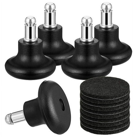 5 Pack Bell Glides for Office Chair Without Wheels,Stationary Castors