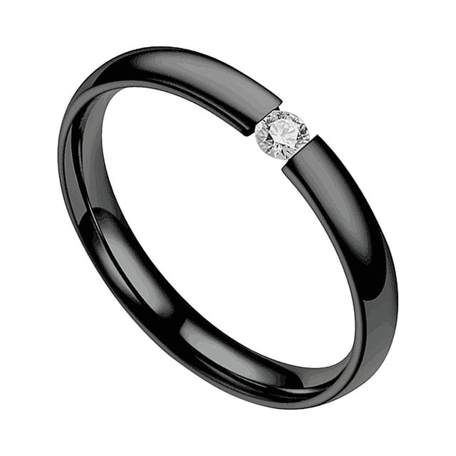 Fashion Couple Ring Stainless Steel Ring Valentines Day Jewelry Gift