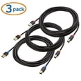 thumbnail image 2 of Cable Matters 3-Pack USB 2.0 A to B USB Printer Cable - 6 Feet - Available 3FT - 15FT in Length, 2 of 3