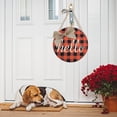 thumbnail image 4 of Welcome Sign Wooden Round Door Hanging Easter Decorations Christmas Density Board Hanging Home Wooden,(Multicolor), 4 of 4