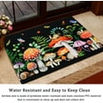 thumbnail image 4 of Cute Red Mushroom with Snails Kitchen Rugs and Mats 2 Pieces, Non Slip Cushioned Mat Runner Rug Doormat for Boho Kitchen,Sink, Laundry, Bathroom, Home Decor, 17x24+17x48inch, 4 of 6