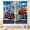 Truck-01, variant on Superhero City Curtains, Comic Night Starry Skyline Cityscape Buildings Comic Blackout Window Curtains for Boys Kids Baby Room Bedroom Living Nursery 2 Panel Sets, 42"x63" Inch