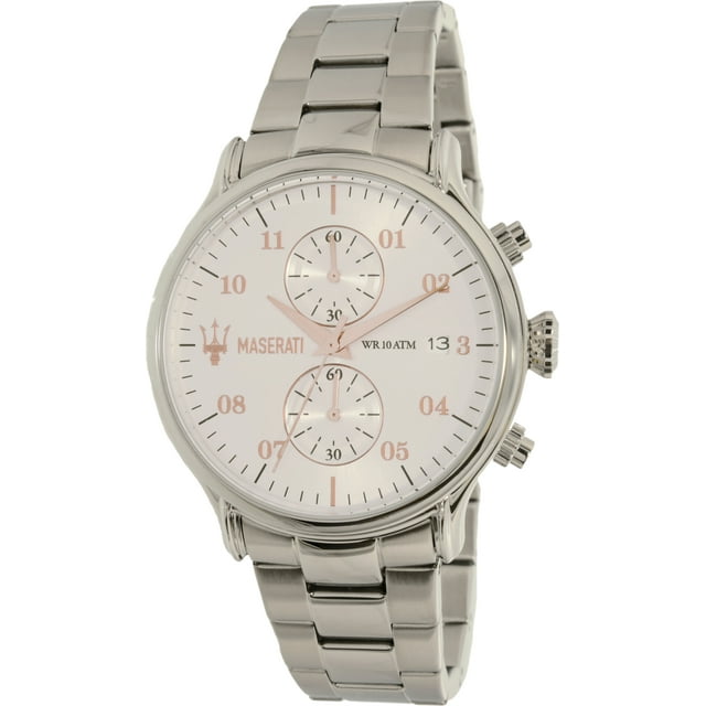 Maserati Men's R8873618002 Silver Stainless-Steel Plated Quartz Dress Watch