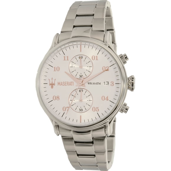 Maserati Montre Habillée pour Homme R8873618002 en Argent et Acier Inoxydable Plaqué Quartz