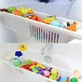 thumbnail image 2 of Accessoires de Salle de Bain Plateau de Baignoire Étagère de Bain Extensible Plateau de Rangement de Salle de Bain Ultime pour Jouets de Bain Plateau de Baignoire Accessoires de Salle de Bain, 2 of 8