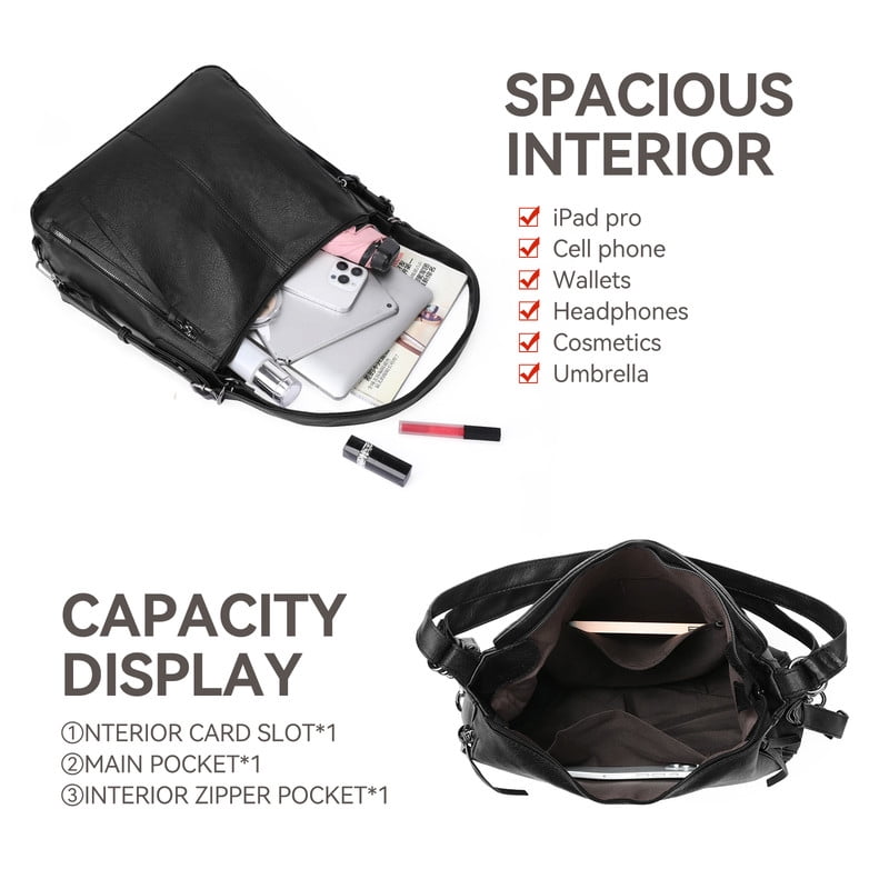 FALAN MULE Tote Handbags for Women Convertible Backpack Purses PU Leather Hobo Bags
