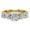 thumbnail image 4 of 1.94 CT Five Stone Diamond Wedding Ring 14K Gold, 4 of 5