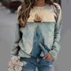 thumbnail image 2 of Camisas informales de manga larga para mujer, sudadera de cuello redondo con estampado de criatura marina, jersey de cuello redondo, túnica holgada con estampado de puesta de sol Pompotops gfhjh19913, 2 of 5