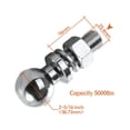 thumbnail image 3 of Chrome Trailer Hitch Tow Ball 2-5/16 Inch M25 Shank Dia Capacity 5000 Lbs Coupling Parts RV Camper Caravan Accessories ,Easy Operate, 3 of 6