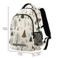 thumbnail image 2 of FORMRS Unisex Backpack Elementary School Travel Bookbag with Reflective Stripes, Winter Forest, 2 of 7