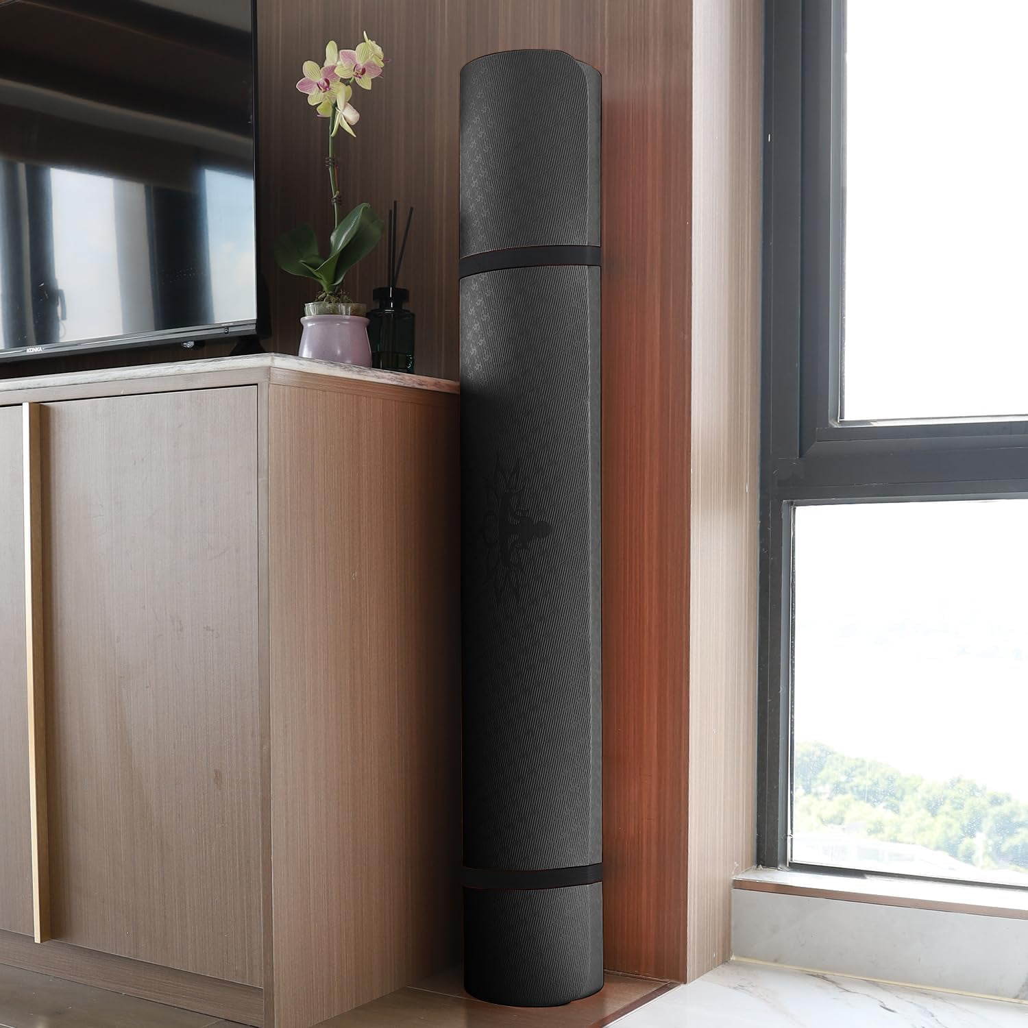 Large TPE Yoga Mat 6'x4'x1/2" Extra Thick Non-Slip Exercise Mat - for Yoga Pilates & Home Gym Workouts