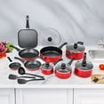 thumbnail image 3 of Gymax 17Pcs Hard Anodized Nonstick Cookware Pots and Pans Set Dishwasher & Oven Safe, 3 of 10