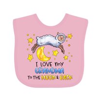 Inktastic I Love My Grandma to the Moon and Back Cute Sheep Boys or Girls Baby Bib