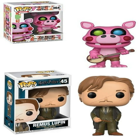 Games:Five Nights at Freddy's Pizza Simulator - Pigpatch Collectible Figure + Movies -Remus Lupin Toy, Pack of 2