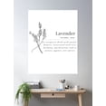 thumbnail image 2 of Lavender Herbal Definition Poster Wall Art, Modern Wall Decor For Living Room Bedroom, 12x18 UNFRAMED, 2 of 3