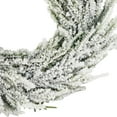 thumbnail image 3 of Northlight Heavily Flocked Pine Artificial Christmas Wreath - 11.75" - Unlit, 3 of 6