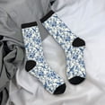 thumbnail image 5 of Vsdgher Vintage Floral Birds Crew Socks for Men & Women, Breathable Casual Athletic Ankle Socks, 5 of 6