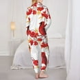 thumbnail image 5 of Kll Bullfinch On Branch Print Women'S Long Sleeve Pajamas With Pants Sleepwear Loungewear 2 Set-Xx-Large, 5 of 9