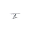 thumbnail image 5 of Global Furniture USA Jhoanna Faux Marble Glass Top Dining Table in White, 5 of 10