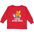 thumbnail image 3 of Inktastic Future Software Engineer Boys or Girls Long Sleeve Toddler T-Shirt, 3 of 5