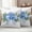 CornflowerBlue SpringGreen, variant on Hydrangea Spring Outdoor Waterproof Pillow Covers, Idyllic Flower Floral Bow Plant Leaf Decorative Square Throw Pillowcase Sofa Cushion Sham for Patio/Couch/Chair, 20"x20" 2 Pack