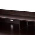 thumbnail image 4 of Pemberly Row Contemporary MDF Computer Desk with 3 Side Drawers in Brown, 4 of 10
