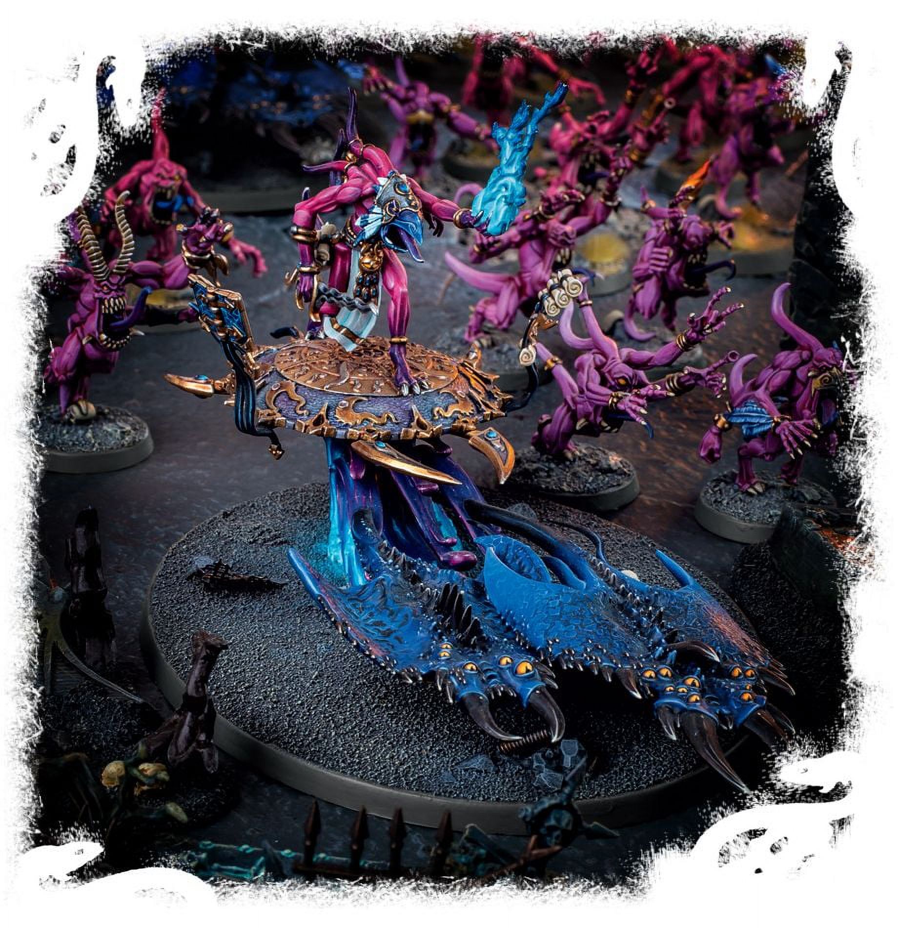 Games Workshop Warhammer 40,000 Age of Sigmar Fateskimmer Herald of Tzeentch on Burning Chariot