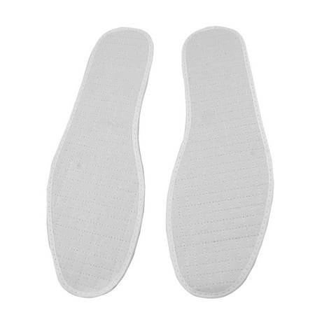 UK 7.5 White Square Pattern Fabric Nonslip Shoe Pad for (Best Shoes For Metatarsalgia Uk)