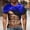 Blue, variant on New summer arrivals SSAAVKUY Men Fake Muscle T-shirts Short Sleeve Crew Neck Tops Funny 3D Print Soft Tees Casual Trendy Fitness Comfy Blouses Blue 8
