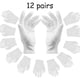 thumbnail image 1 of Guantes de algodón blanco, con tela blanca, 12 pares (24 guantes) kaili Sencillez, 1 of 5