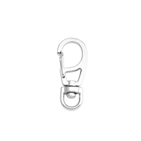

Fenggtonqii Silvery 0.3 Inner Diameter D Ring Medium Spring Buckle Lobster Clasps Swivel Snap Hooks Pack of 80