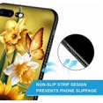 thumbnail image 5 of Compatible with iPhone 8 Plus Case,Pattern Design Hard PC Back Cover Non-Slip Soft TPU Protective Case for iPhone 8 Plus for Women 5.5inch-A4-Butterfly Golden Sunflowers, 5 of 5