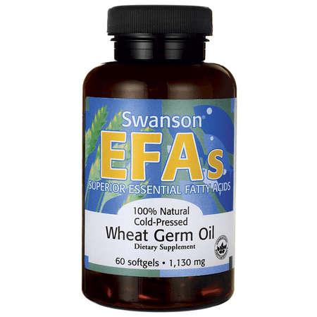 Wheat Germ Oil - Swanson Cold-Pressed Wheat Germ Oil 1,130 mg 60 Sgels