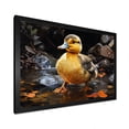 thumbnail image 2 of Designart "Pond Elegance with Yellow and Black Duck" Animals Framed Wall Art Decor - Modern Farmhouse Yellow Duck Entryway Framed Wall Art Print, 2 of 6