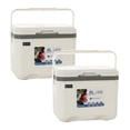 thumbnail image 1 of Leojiow 2Pcs Cooler Insulated 6L Personal For Hot Food Ice Ice Chest Small Hard For Fishing Boat Camping Outdoor 28X19X24Cm, 1 of 3