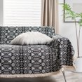 thumbnail image 2 of Paokuoon Sofa Cover Universal Sofa Cover L Shape Couch Slipcover Exquisite Pattern Soft Wear Resistant Vintage Farmhouse Furniture Protector Sofa Towel, 2 of 7
