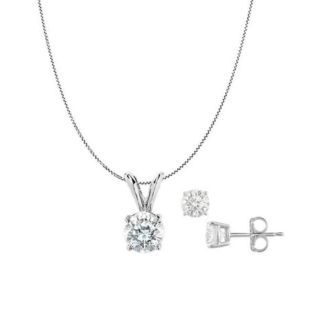 Precious Stone 3 Ct 14k White Gold Cubic Zirconia Pendant Earrings Com - 14k Gold Cubic Zirconia Pendants Precious Stone 3 Ct 14k White Gold Cubic Zirconia Pendant Earrings Com - 14k Gold Cubic Zirconia Pendants