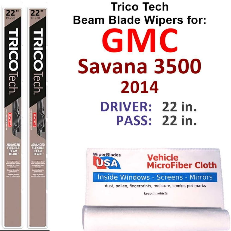 2014 GMC Savana 3500 Beam Blade Wipers (Set of 2) - Walmart.com