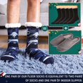 thumbnail image 2 of Men's Winter Thermal Fleece Lining Knit Slipper Socks Christmas Non Slip Socks, 2 of 6