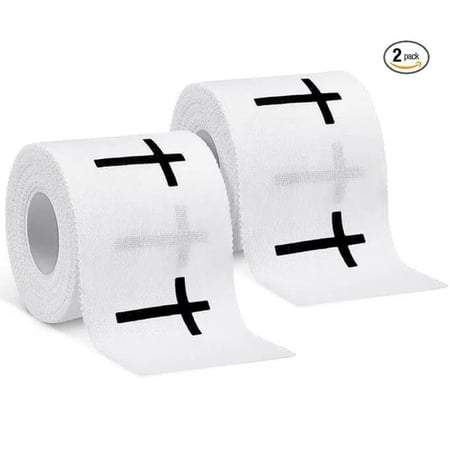 Jinswick 2 Pcs Christian Cross Athletic Tape Sports Tape 2in x 23ft Religion Jesus Wrist Wrap for Soccer Football Baseball Gymnastics Christian Gift for Good Friday Easter(White Cross) Jinswick 2 Pcs Christian Cross Athletic Tape Sports Tape 2in x 23ft Religion Jesus Wrist Wrap for Soccer Football Baseball Gymnastics Christian Gift for Good Friday Easter(White Cross)