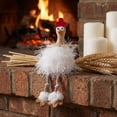 thumbnail image 5 of Hkapeg Handmade Thanksgiving Turkey Doll Polyester Spandex Fall Tabletop Centerpiece Harvest Festival Home Decor Giftable Ornament Fall Decor 17x8x9cm, 5 of 6