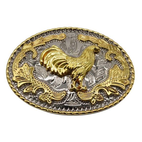 Rooster Cock Gallo Cowboy Western Belt Buckle