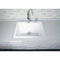 thumbnail image 4 of Kingston Brass GT252292 Towne 25" Cast Iron Self-Rimming Single Bowl Drop-In Kitchen Sink, 2-Hole, White, 4 of 7