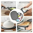 thumbnail image 7 of Pofeuu Cute Transport Print Silicone Pot Mat Mitten With Hanging Loop Heat Resistant Oven Mitts Non-Slip Bbq Baking Smoking Potholders, 7 of 7