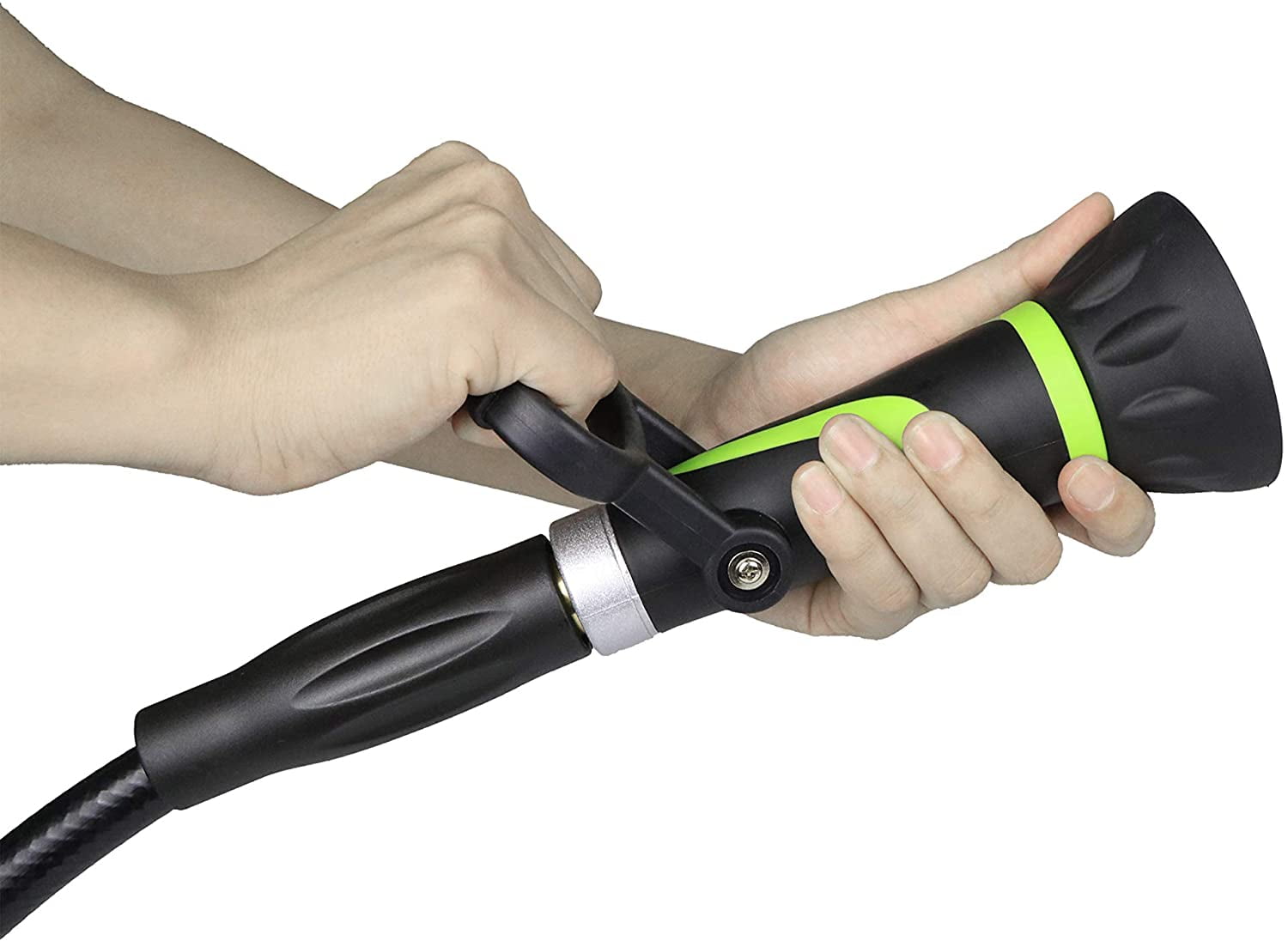 Garden Hose Nozzle, Fireman's Hose Heavy Duty Nozzle, Premium Constructed Sprayer with Ergonomic Handle