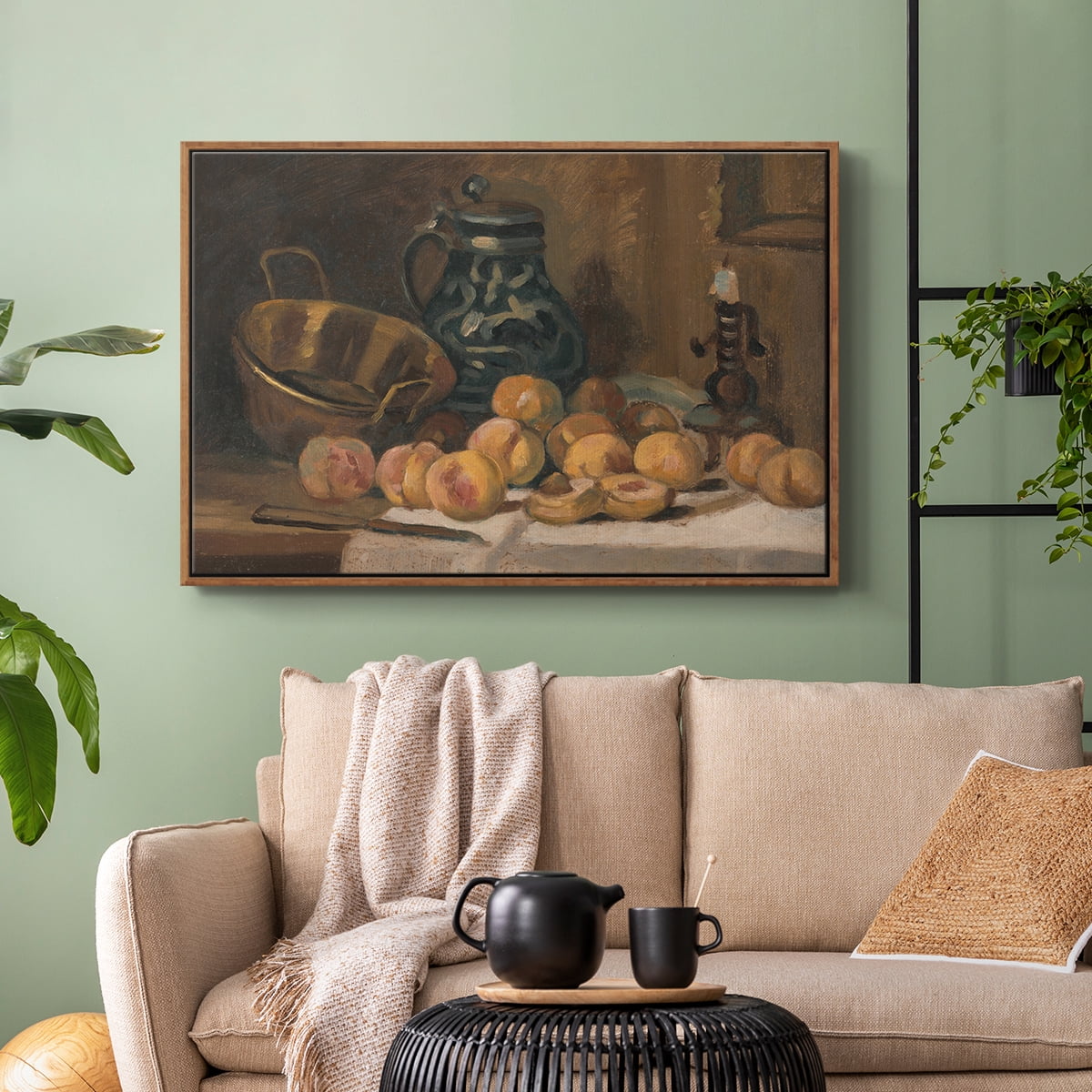 Vintage Botanical Print-LXXXII By Wexford Home Framed in Walnut Wood Gallery Wrapped Canvas 27 in. x 41 in.