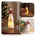 thumbnail image 5 of WWV Christmas LED Figurine Table Lamp Soft Glow Holiday Desktop Decor Indoor Mantel Shelf Festive Ornament Gift for Family Friends Christmas Decoration Lovers, 5 of 7